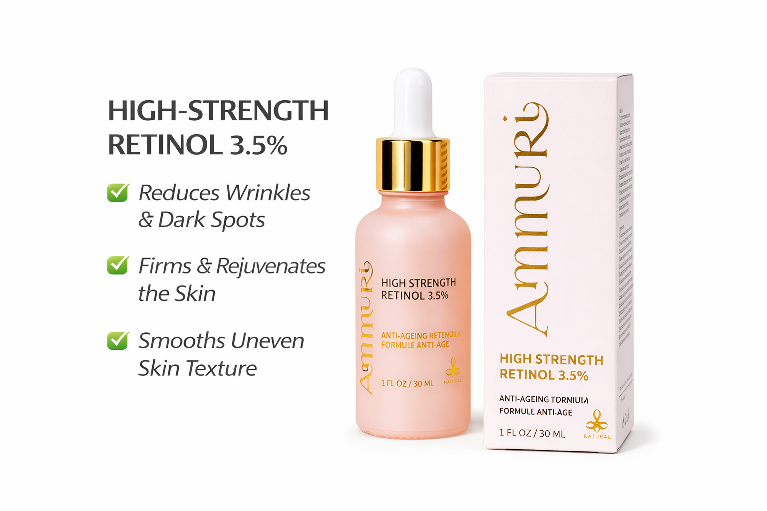 Ammuri Skincare High Strength Retinol 3.5% Serum - Anti-Aging