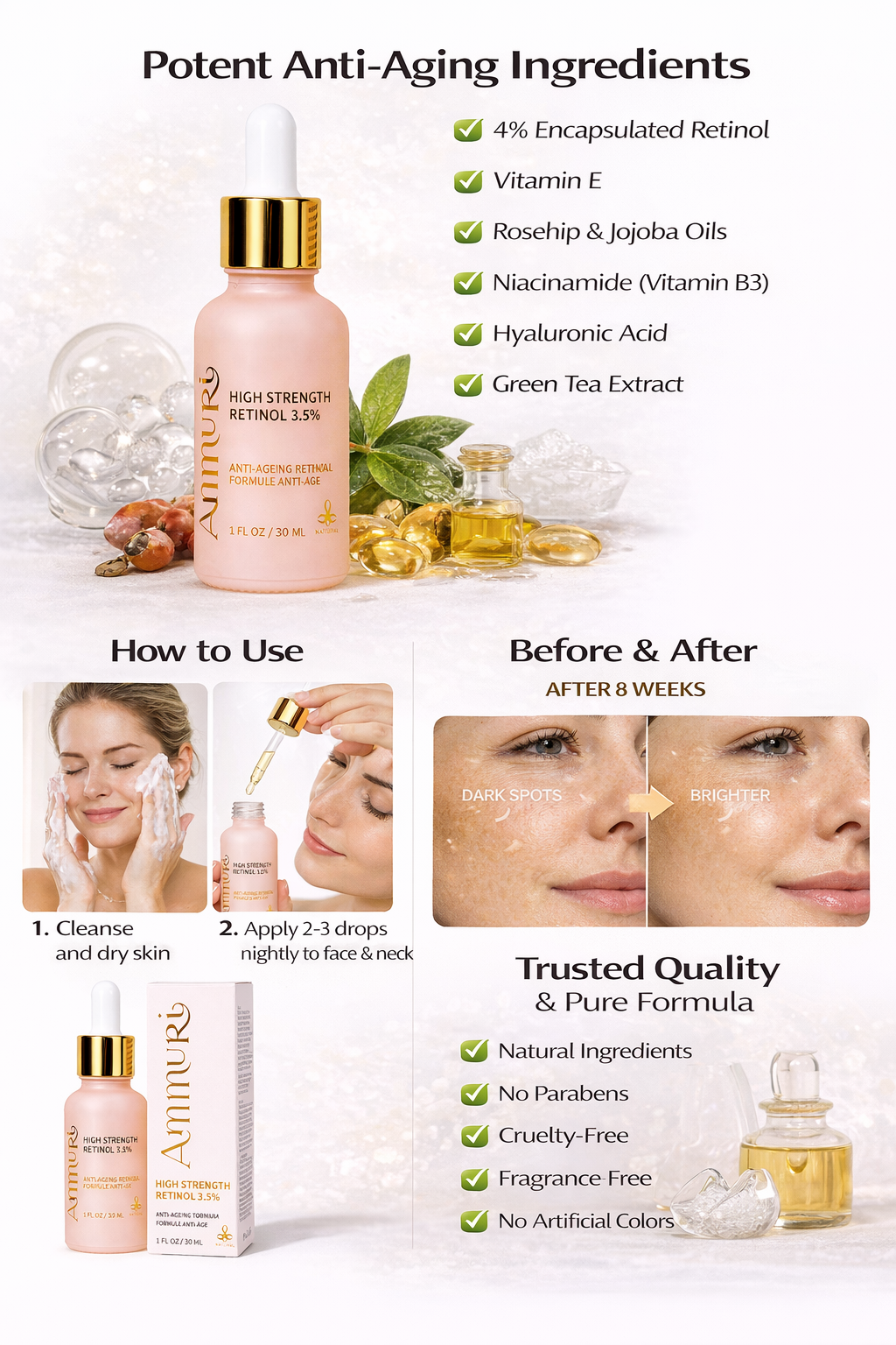 Ammuri Skincare High Strength Retinol Serum 3.5%