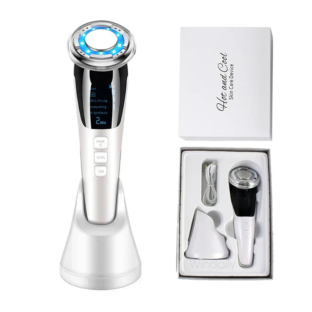 NNEOBA EMS Hot Cold Face Lifting Beauty Device - LED Photon Therapy
