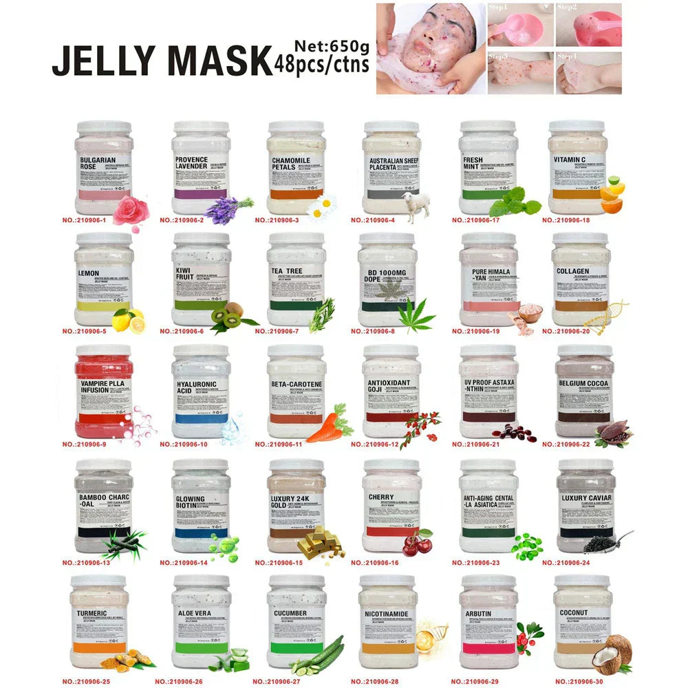 NNEOBA Collagen Hydrating Powder Mask - White Spa Facial Skincare