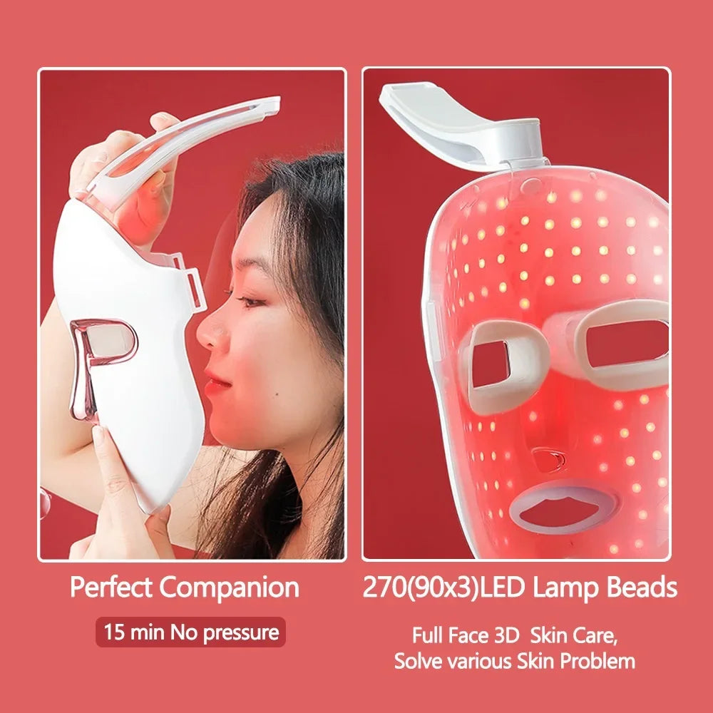 7 Colors LED Facial Mask - Wireless Face Care Treatment