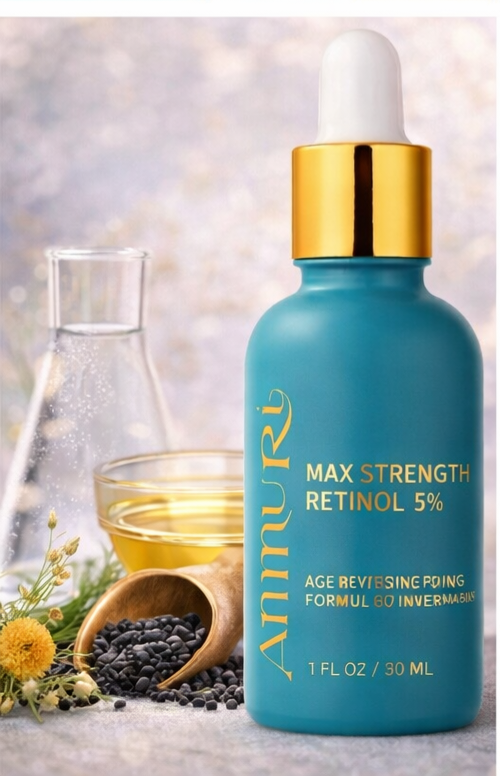Ammuri Skincare 5% Retinol MAX Powerful Anti-Aging Serum for Youthful Skin